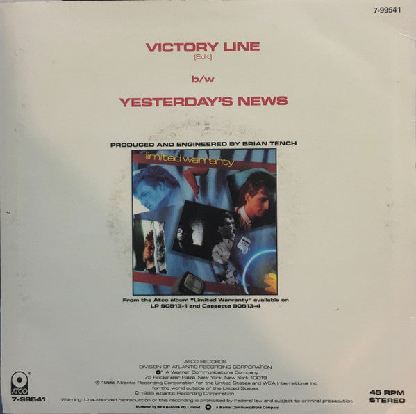 Limited Warranty : Victory Line (7", Single)