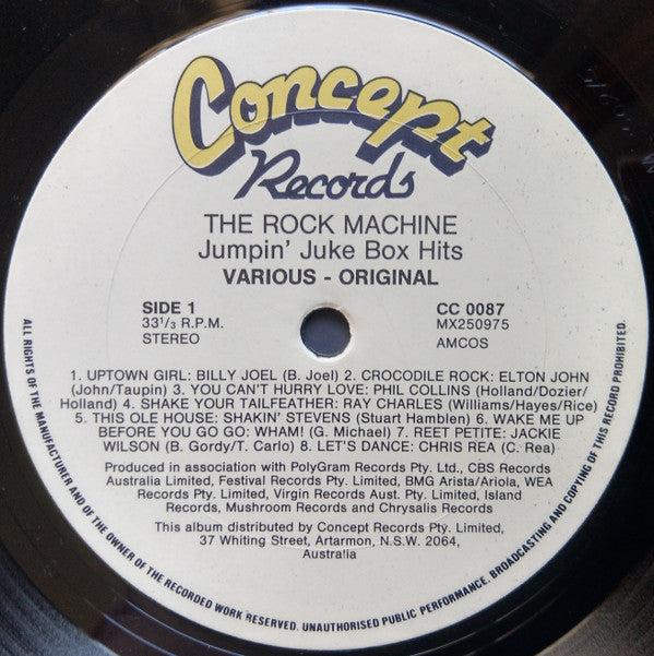 Various : The Rock Machine Jumpin' Juke Box Hits (LP, Comp)