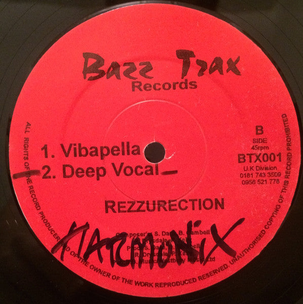 Rezzurection Featuring Valerie (77) : Soma Dat Vibe (12")