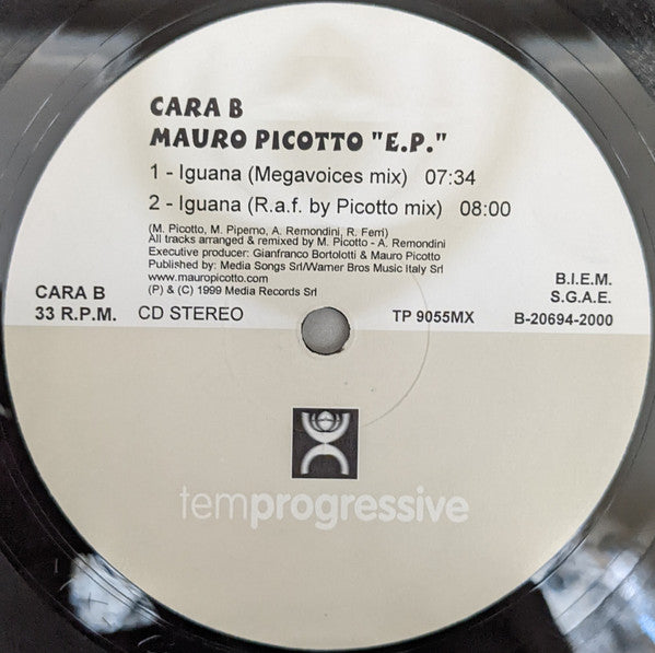 Mauro Picotto : Pegasus / Iguana "E.P." (12", EP)