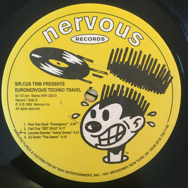Various : Euronervous Techno Travel (2xLP, Comp)