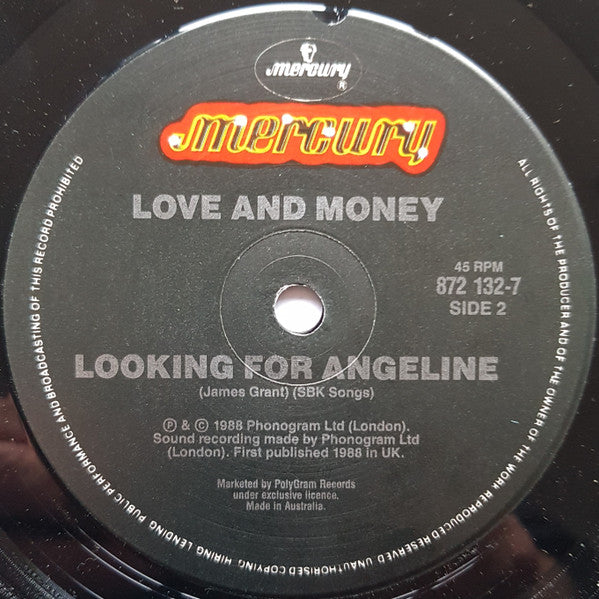 Love And Money : Strange Kind Of Love (7", Single)
