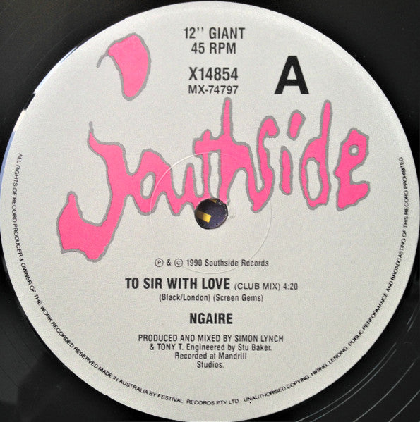 Ngaire : To Sir With Love (12", Single)