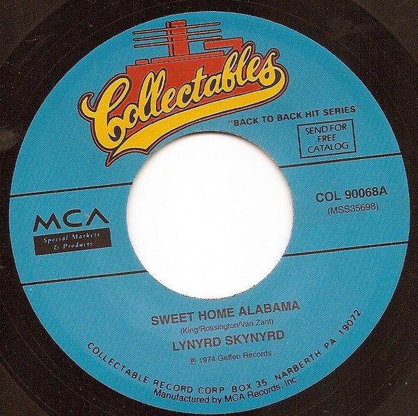Lynyrd Skynyrd : Sweet Home Alabama / Saturday Night Special (7", Single)