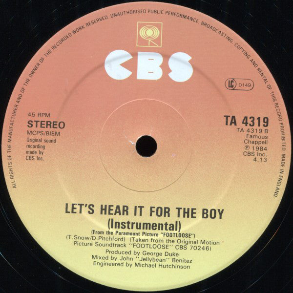 Deniece Williams : Let's Hear It For The Boy (12")