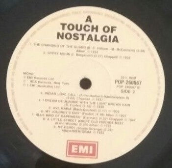 Various : A Touch Of Nostalgia  (2xLP, Comp, Mono)