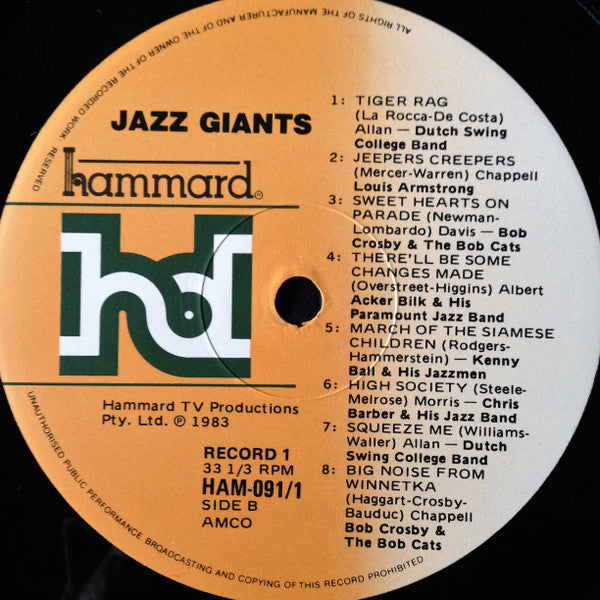 Various : Jazz Giants (2xLP, Comp)