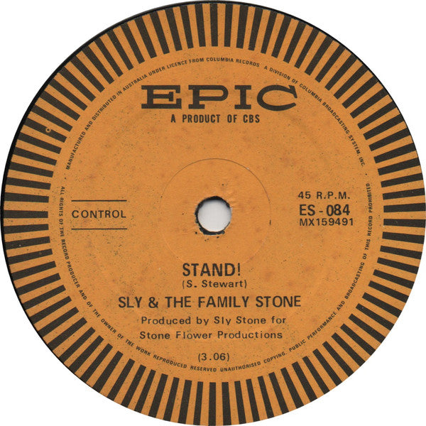 Sly & The Family Stone : Stand! / I Want To Take You Higher (7")