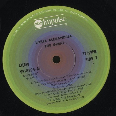 Lorez Alexandria : Alexandria The Great (LP, RE, Gat)