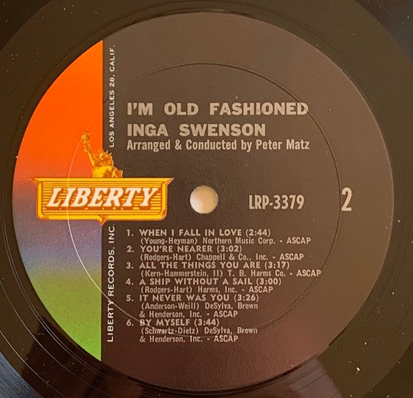 Inga Swenson : I'm Old Fashioned (LP, Album, Mono)