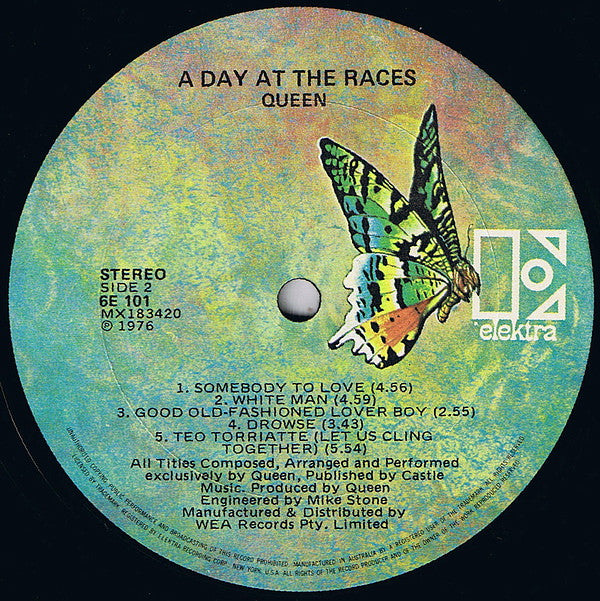 Queen : A Day At The Races (LP, Album, Gat)