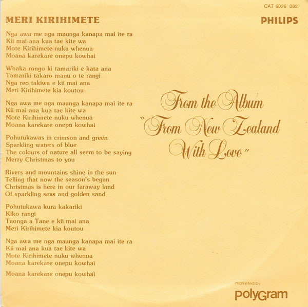 Rhonda Bryers : Meri Kirihemete (The Maori Christmas Carol) (7", Single)