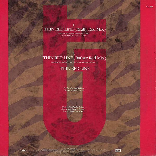 Glass Tiger : Thin Red Line (12", Single)
