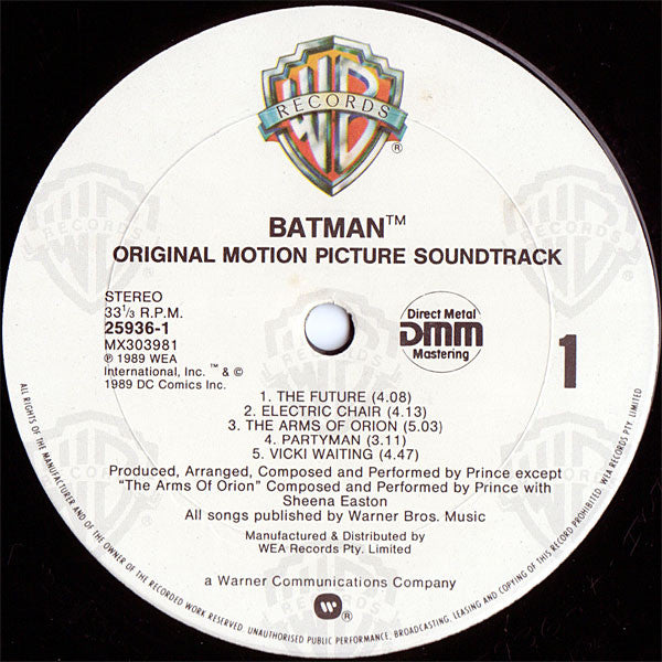 Prince : Batman™ (Motion Picture Soundtrack) (LP, Album)