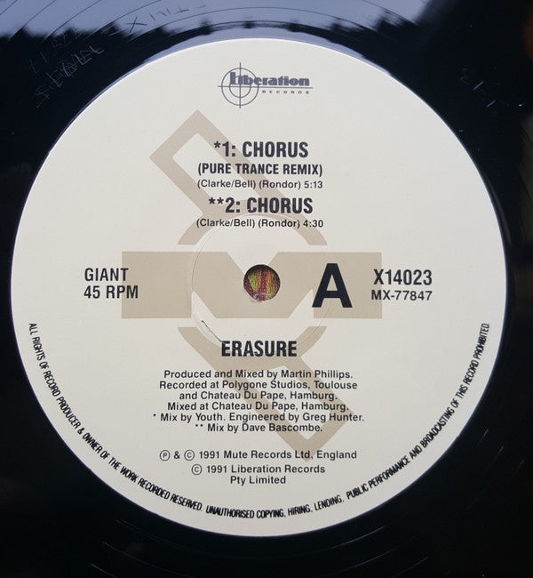 Erasure : Chorus (12")