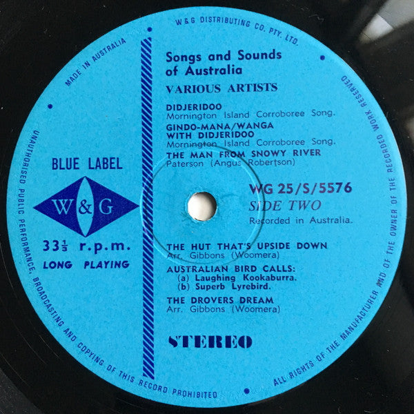 Various : Songs And Sounds Of Australia (A Recorded Souvenir) (LP)