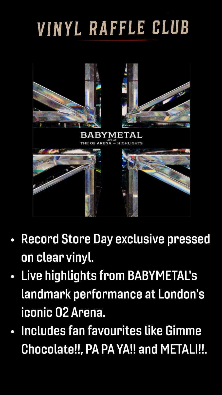 Monthly Vinyl Raffle Club