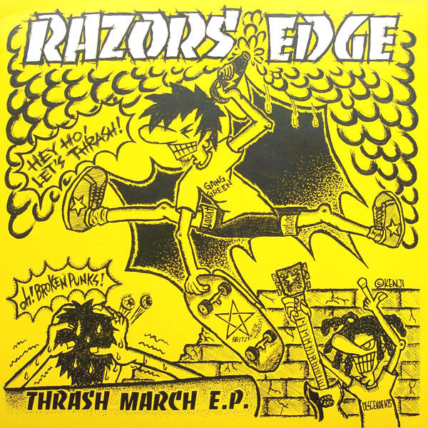 Razors Edge (2) : Thrash March E.P. (7&quot;, EP, RE, Yel)