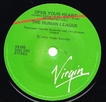 The Human League : Open Your Heart / Non-Stop (7", Single)