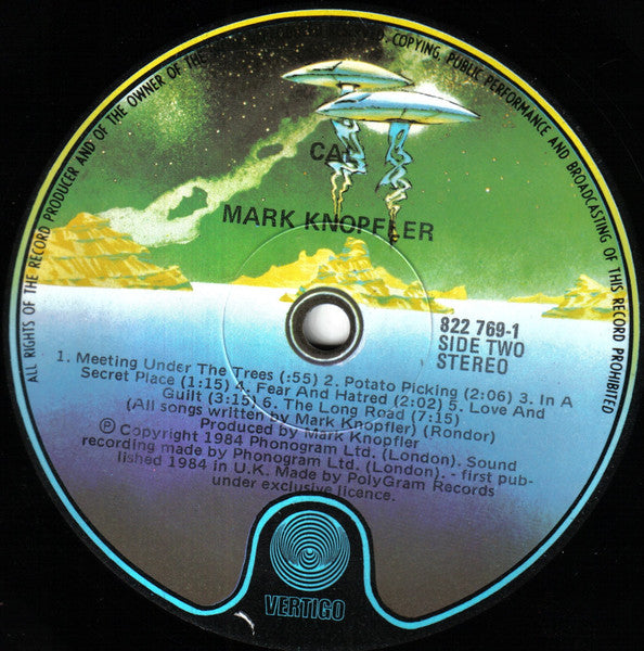 Mark Knopfler : Music By Mark Knopfler From The Film Cal (LP, Album)