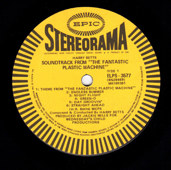 Harry Betts : The Fantastic Plastic Machine (LP)