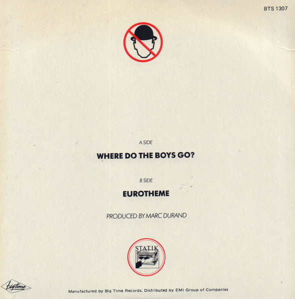 Men Without Hats : Where Do The Boys Go? (7", Single)