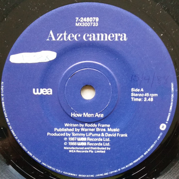 Aztec Camera : How Men Are (7", Single)