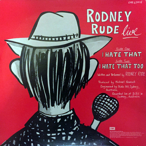 Rodney Rude : Live (LP, Album, Tan)