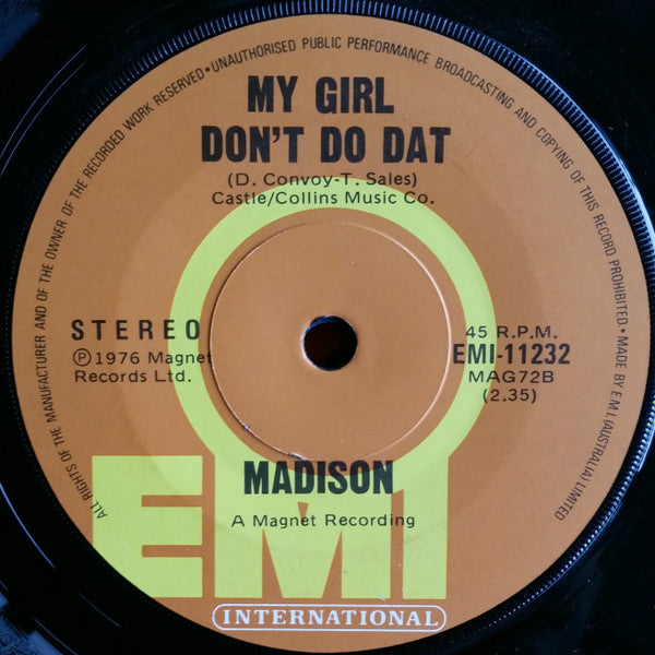 Madison (23) : Let It Ring (7", Single, Promo)