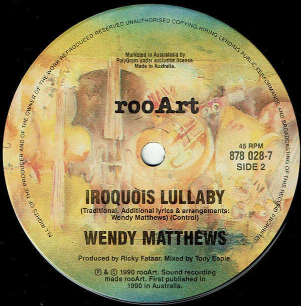 Wendy Matthews : Token Angels (7", Single)