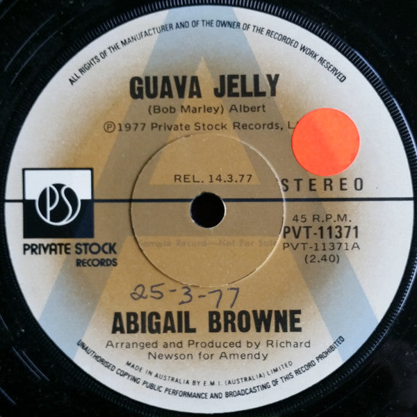 Abigail Browne : Guava Jelly (7&quot;, Single, Promo)