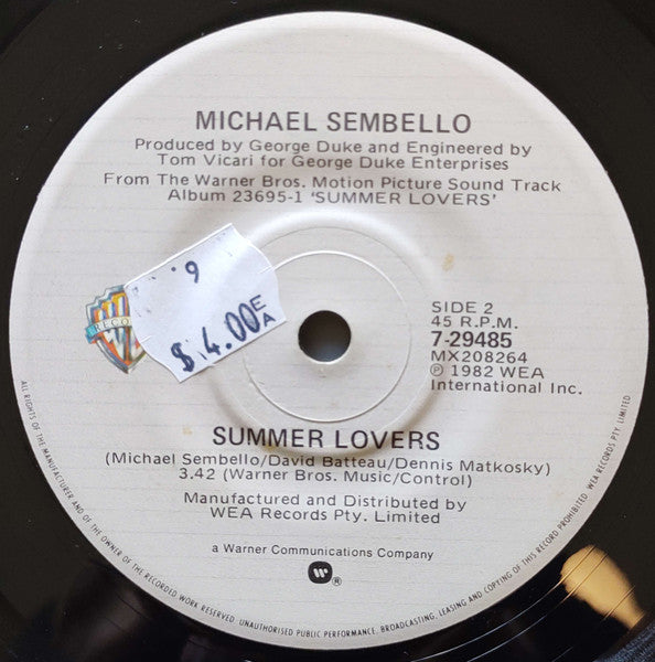 Michael Sembello : Automatic Man (7", Single)