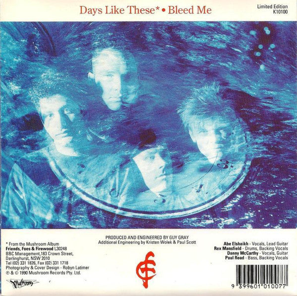 Chosen Few (16) : Days Like These (7", Single, Ltd)