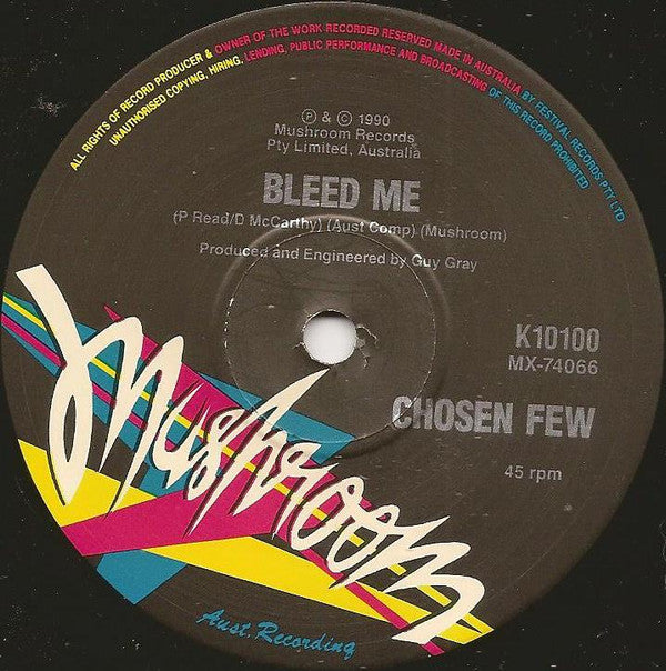 Chosen Few (16) : Days Like These (7", Single, Ltd)
