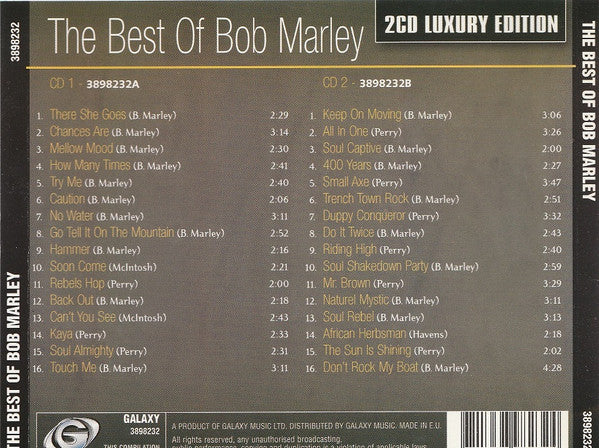 Bob Marley : The Best Of (2xCD, Comp, Unofficial)