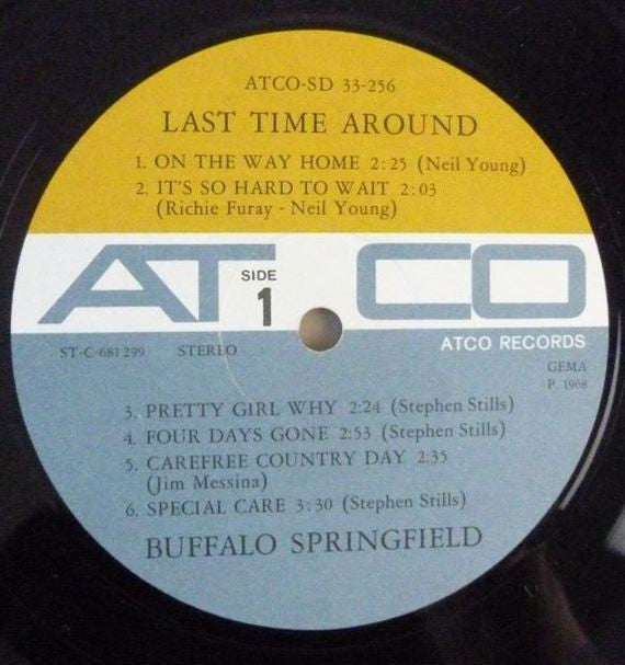 Buffalo Springfield : Last Time Around (LP, Album)