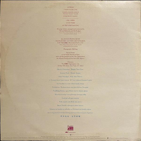 Chic : Les Plus Grands Succes De Chic = Chic's Greatest Hits (LP, Comp)