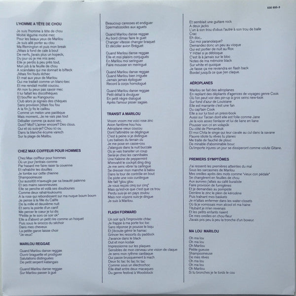 Serge Gainsbourg : L'Homme À Tête De Chou (LP, Album, RE, 180)