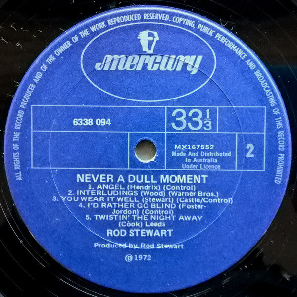 Rod Stewart : Never A Dull Moment (LP, Album)