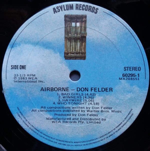 Don Felder : Airborne (LP, Album)