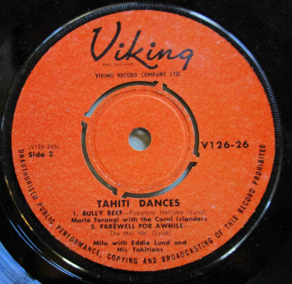 Various : Tahiti Dances (7", EP)