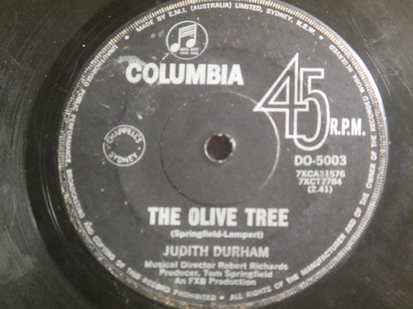Judith Durham : The Olive Tree (7", Single)