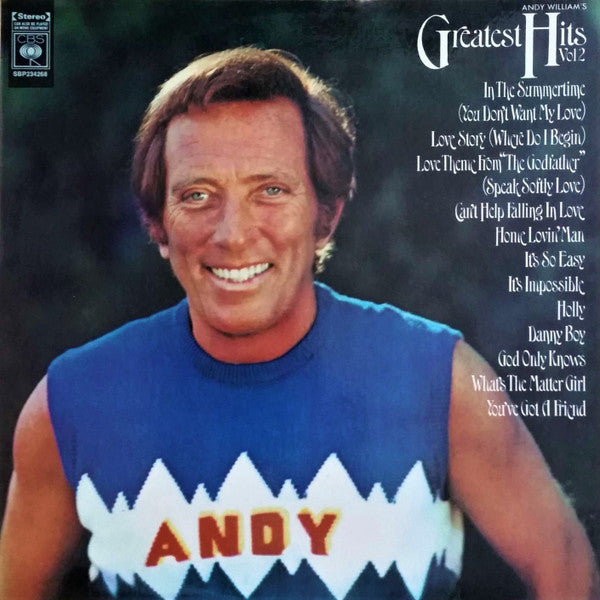 Andy Williams : Andy William's Greatest Hits Vol.2 (LP, Comp)