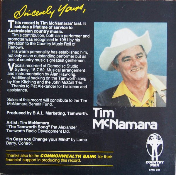 Tim McNamara (2) : The Tamworth Song (7", Single)