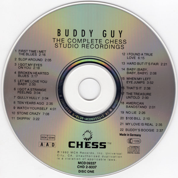 Buddy Guy : The Complete Chess Studio Recordings (2xCD, Comp, Fat)