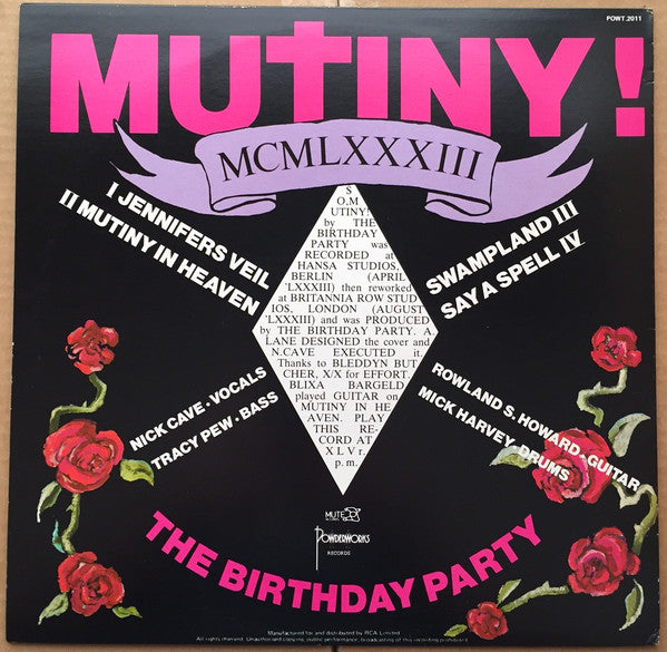 The Birthday Party : Mutiny! (12", EP)