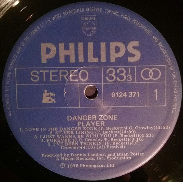 Player (4) : Danger Zone (LP, Album)