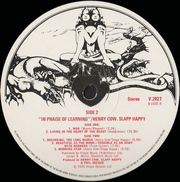 Henry Cow, Slapp Happy : In Praise Of Learning (LP, Album, EMI)