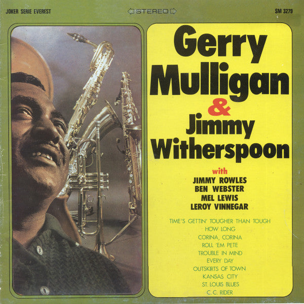 Gerry Mulligan &amp; Jimmy Witherspoon : Gerry Mulligan &amp; Jimmy Witherspoon (LP, Album, RE, Cre)