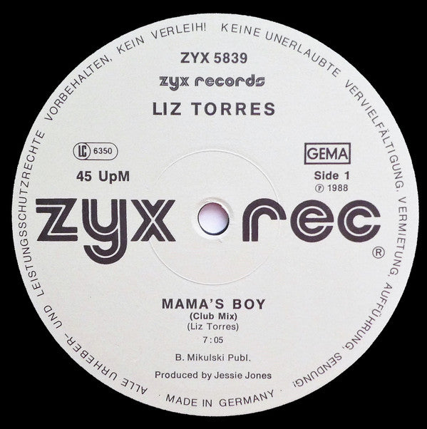 Liz Torres : Mama's Boy (12")